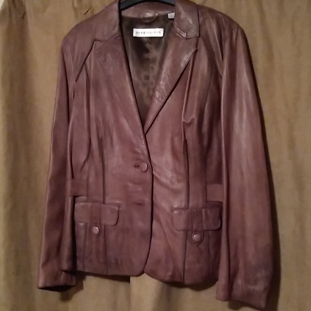 Dana Buchman leather jacket